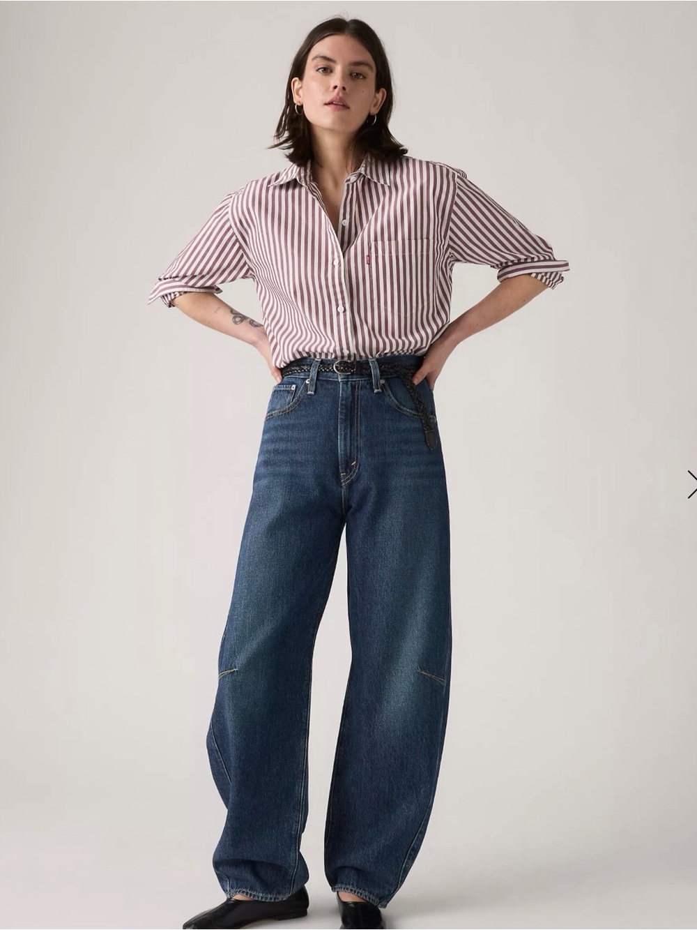 Levi's Women's Cinch Waist Barrel Jeans